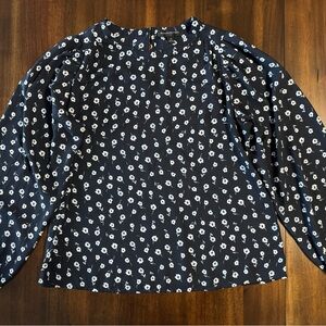 Banana Republic Floral Long Sleeve Blouse